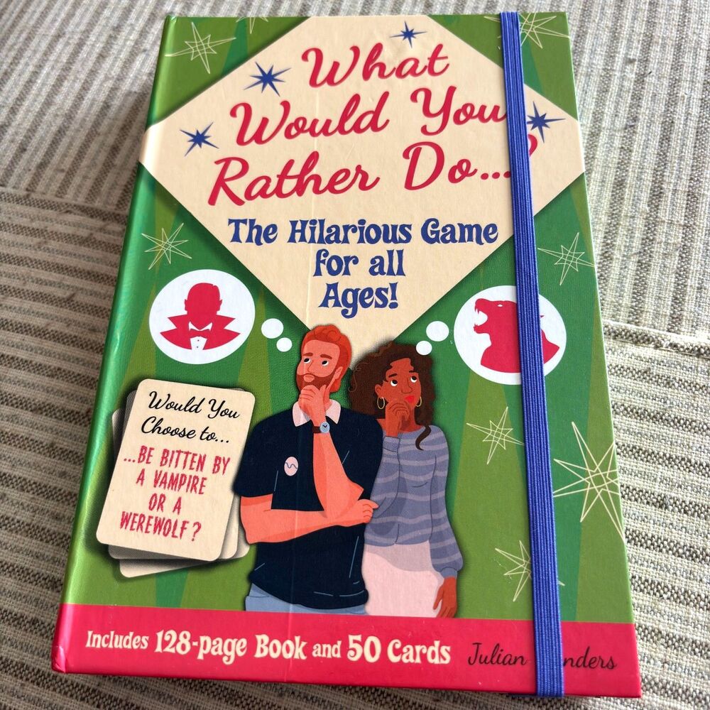 What Would You Rather Do... Hilarious Game For All Ages 128 pg. Book & 50 Cards